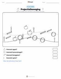 Beweging afdrukbare werkblad voorbeeld