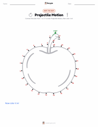 Projectile Motion printable worksheet preview