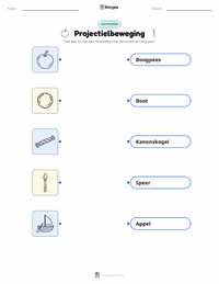 Beweging afdrukbare werkblad voor kinderen
