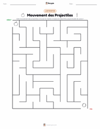 Aperçu de la feuille de travail imprimable Mouvement
