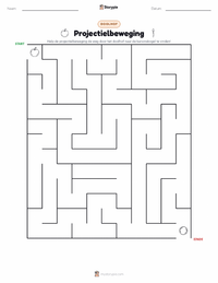Beweging afdrukbare werkblad voorbeeld