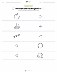 Aperçu de la feuille de travail imprimable Mouvement