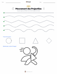Aperçu de la feuille de travail imprimable Mouvement