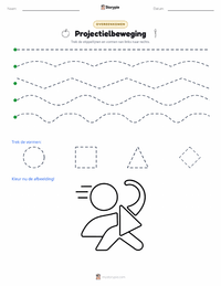 Beweging afdrukbare werkblad voorbeeld