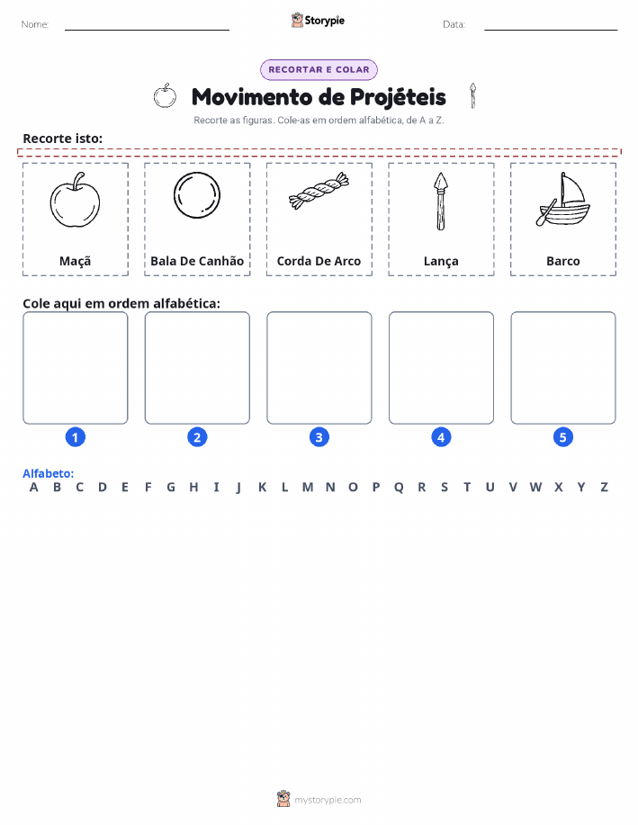 Recortar & Colar Alfabeto