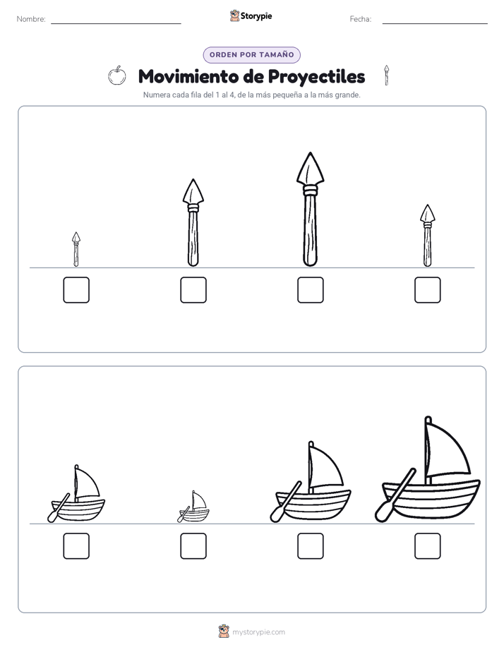 Orden de Tamaños