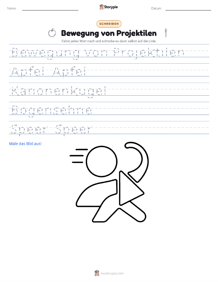 Schreibübung