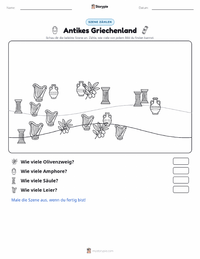 Antikes Griechenland druckbare Arbeitsblatt Vorschau