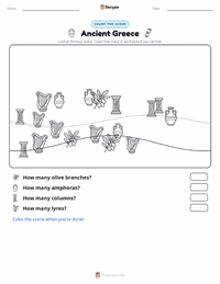 Ancient Greece printable worksheet preview