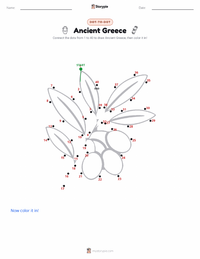 Ancient Greece printable worksheet preview