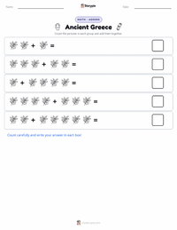 Ancient Greece printable worksheet preview
