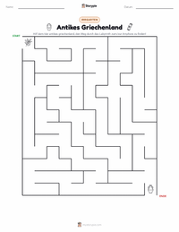 Antikes Griechenland druckbare Arbeitsblatt Vorschau