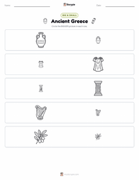 Ancient Greece printable worksheet preview
