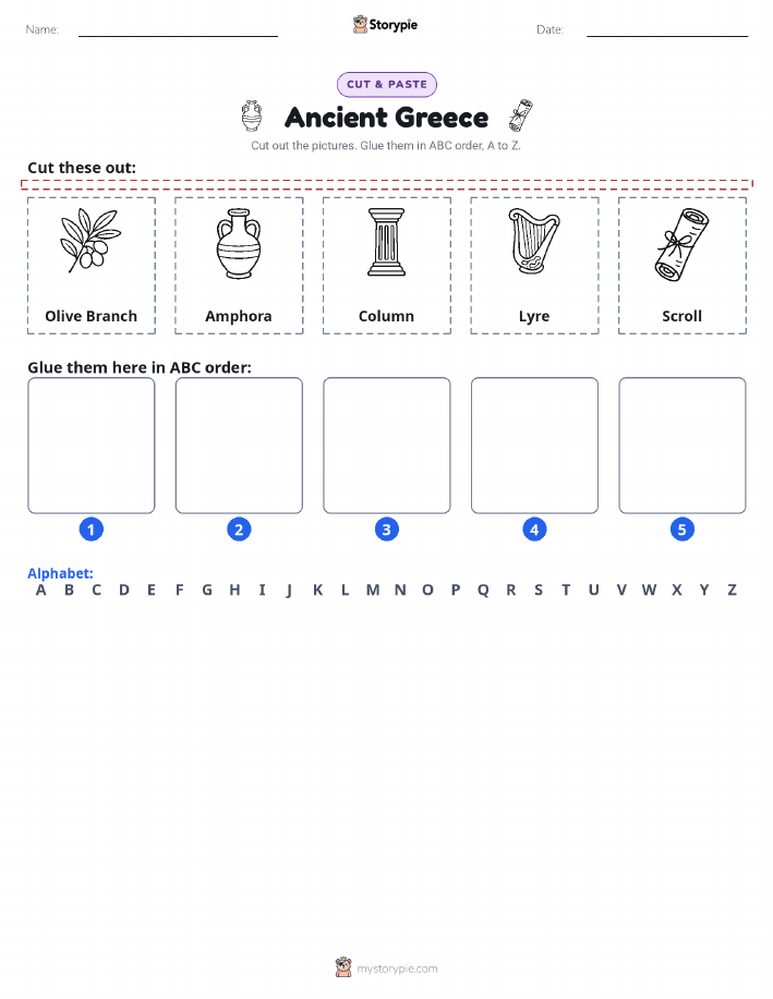 Cut & Paste Alphabet