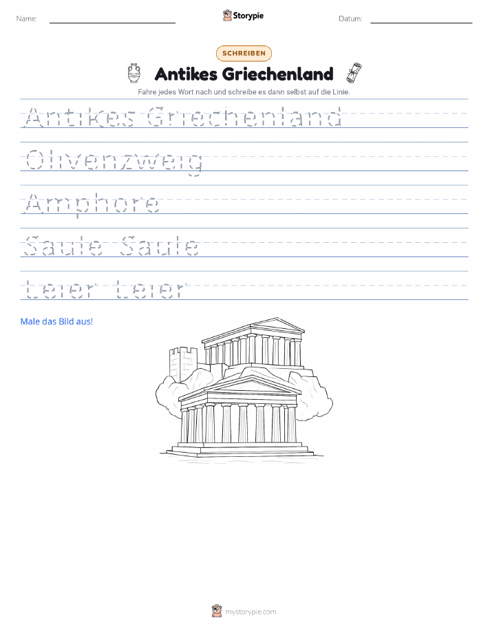Schreibübung