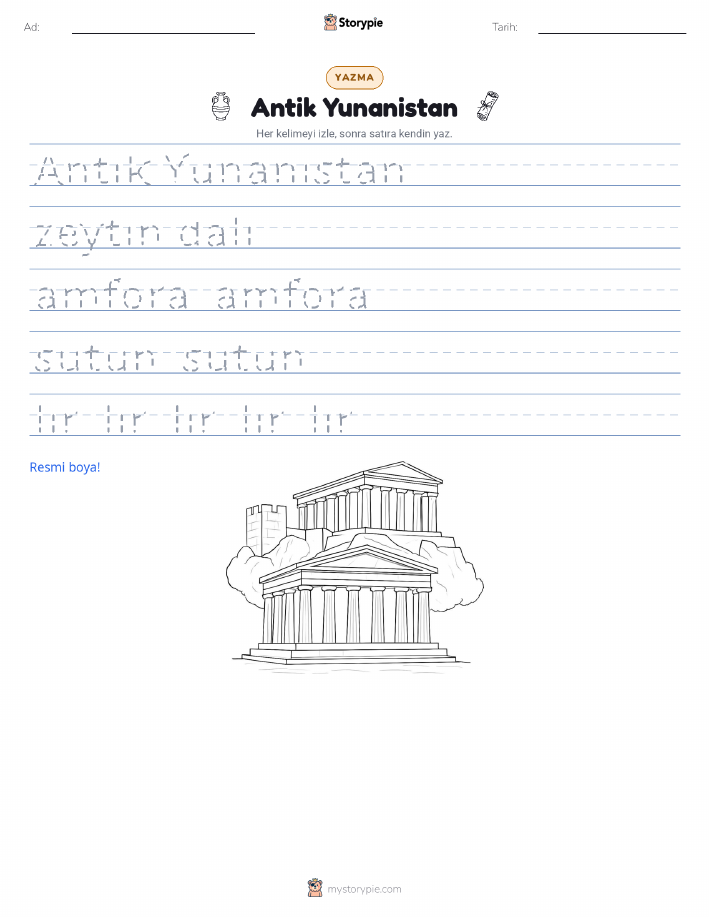 Yazma Pratiği