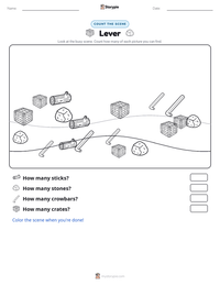 Lever printable worksheet preview