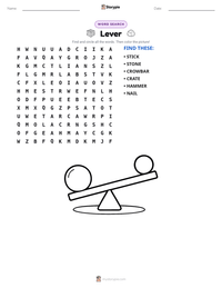 Lever printable worksheet preview