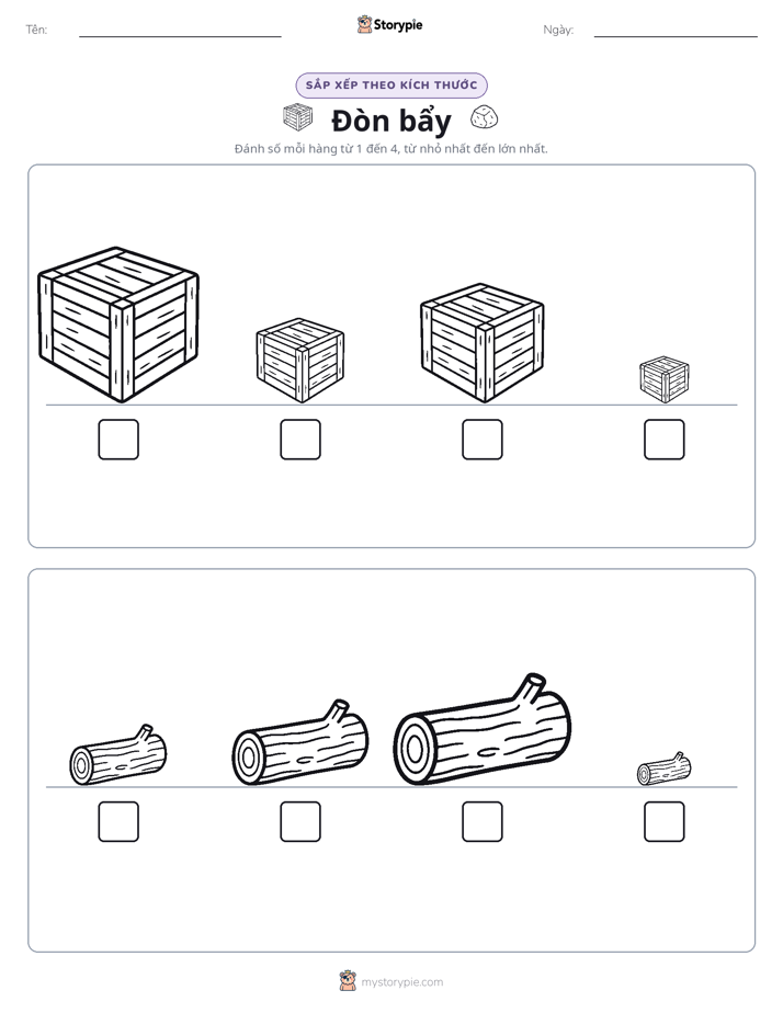 Thứ Tự Kích Thước