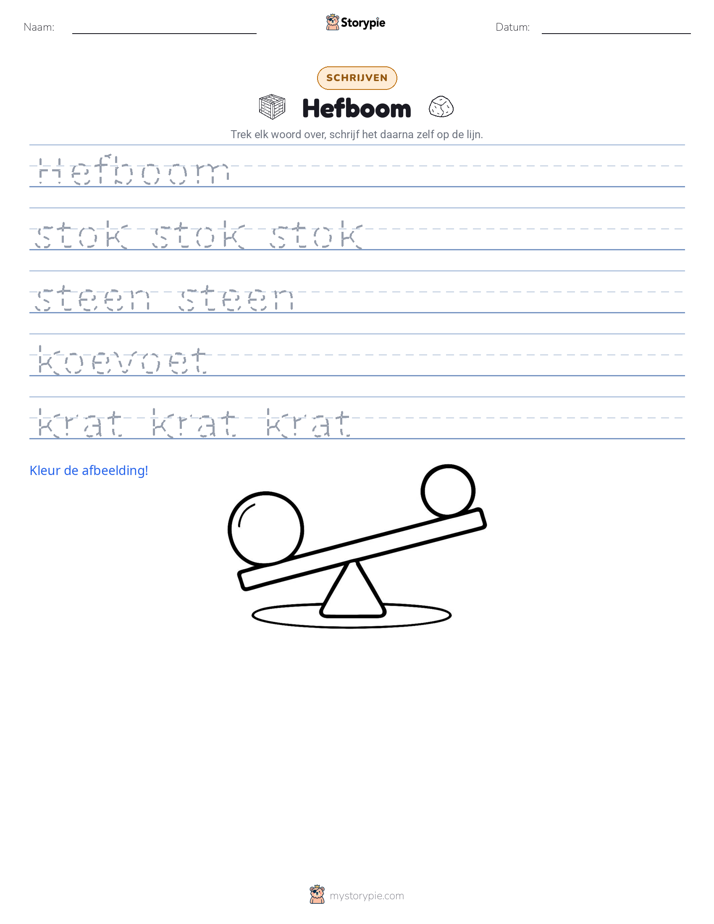 Schrijf Oefening