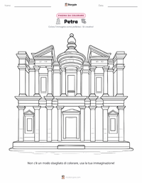 Pagina da colorare di Petra per bambini