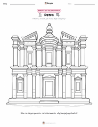 Strona do kolorowania Petra dla dzieci