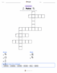 Petra printable worksheet preview