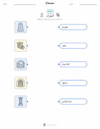 ورقة عمل قابلة للطباعة البتراء للأطفال
