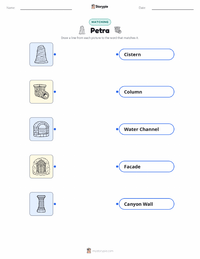 Petra printable worksheet for kids
