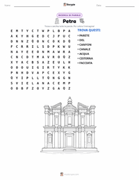Anteprima della scheda stampabile di Petra