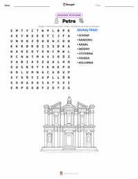 Podgląd drukowalnego arkusza ćwiczeń Petra