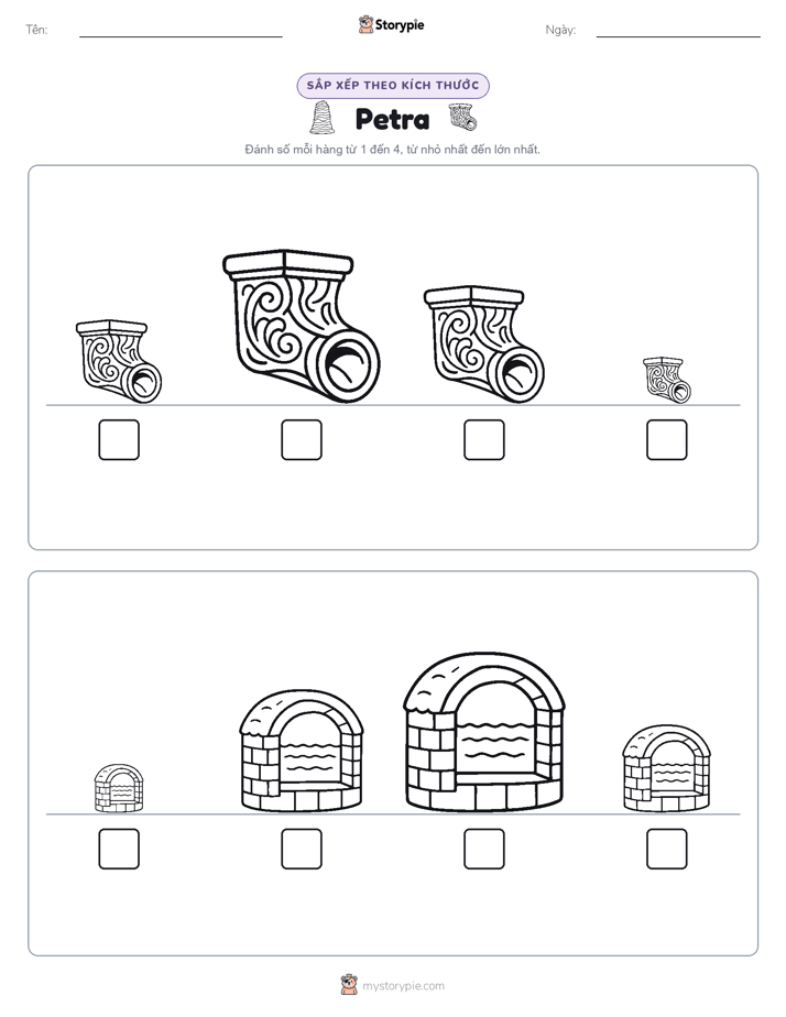 Thứ Tự Kích Thước