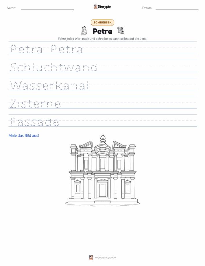 Schreibübung