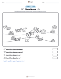 Aperçu de la feuille de travail imprimable Nabatéens