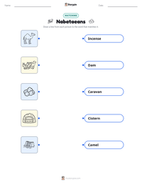 Nabataeans printable worksheet preview