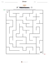 Nabataeans printable worksheet preview