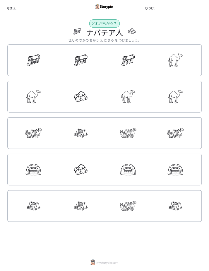 異なるものを見つけよう