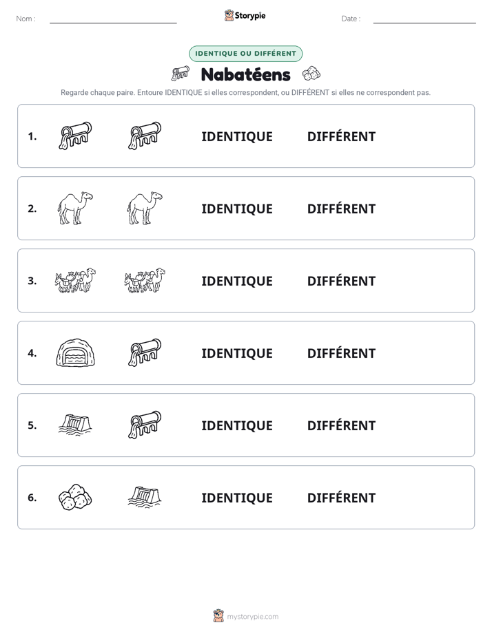 Identique ou Différent