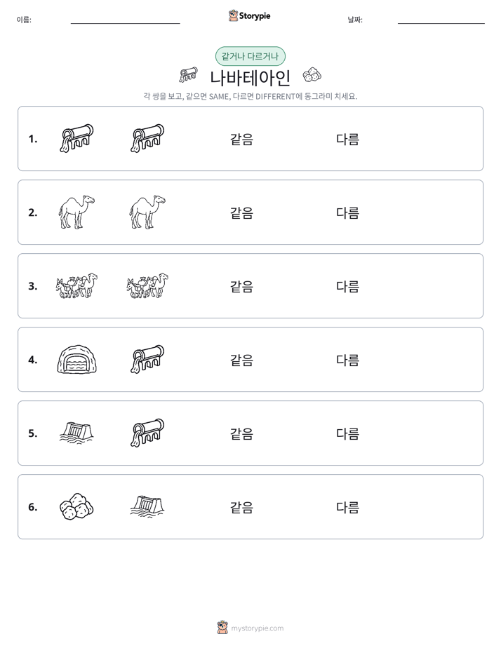 같은 것 또는 다른 것