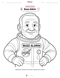 Buzz Aldrin yazdırılabilir çalışma sayfası önizlemesi