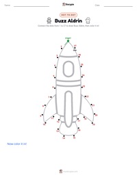 Buzz Aldrin printable worksheet preview