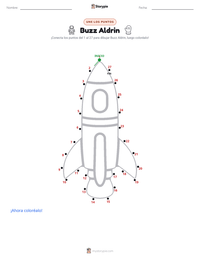 Vista previa de la hoja de trabajo imprimible de Buzz Aldrin