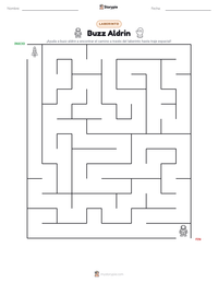 Vista previa de la hoja de trabajo imprimible de Buzz Aldrin