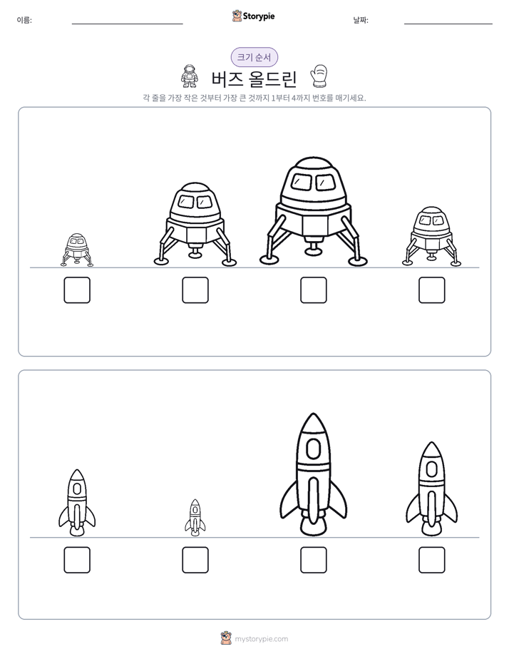 크기 순서