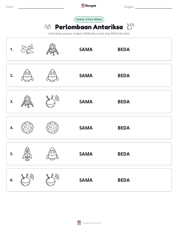 Sama atau Berbeda