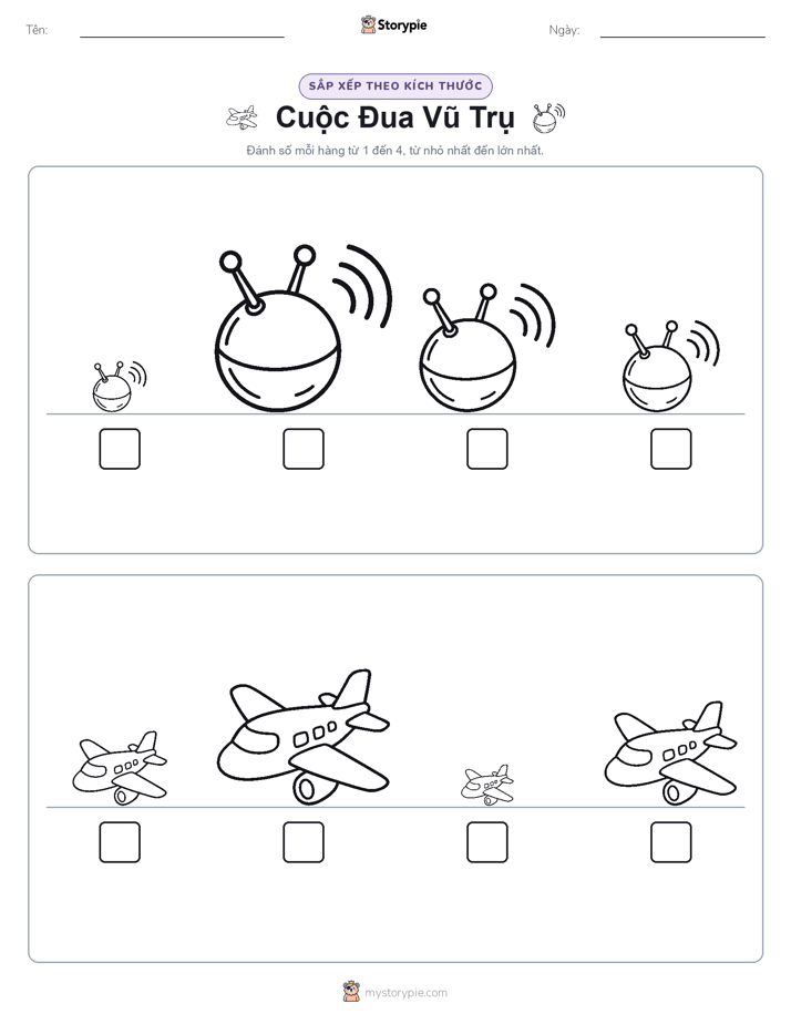 Thứ Tự Kích Thước