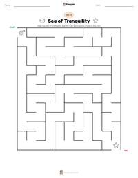 Sea of Tranquility printable worksheet preview