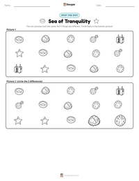Sea of Tranquility printable worksheet preview