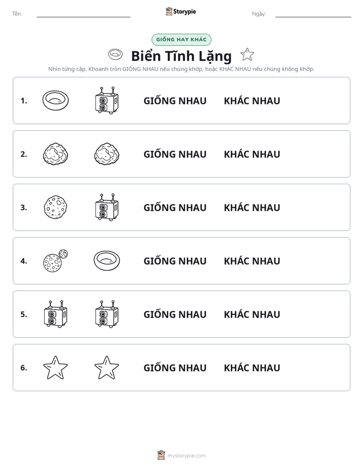 Giống Hay Khác