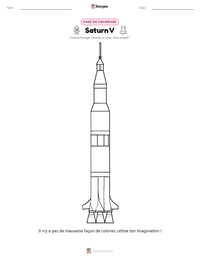 Aperçu de la feuille de travail imprimable Saturn V